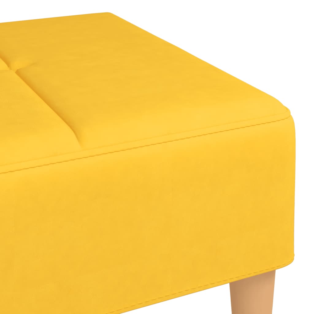 Табуретка, жълта, 78x56x32 см, текстил