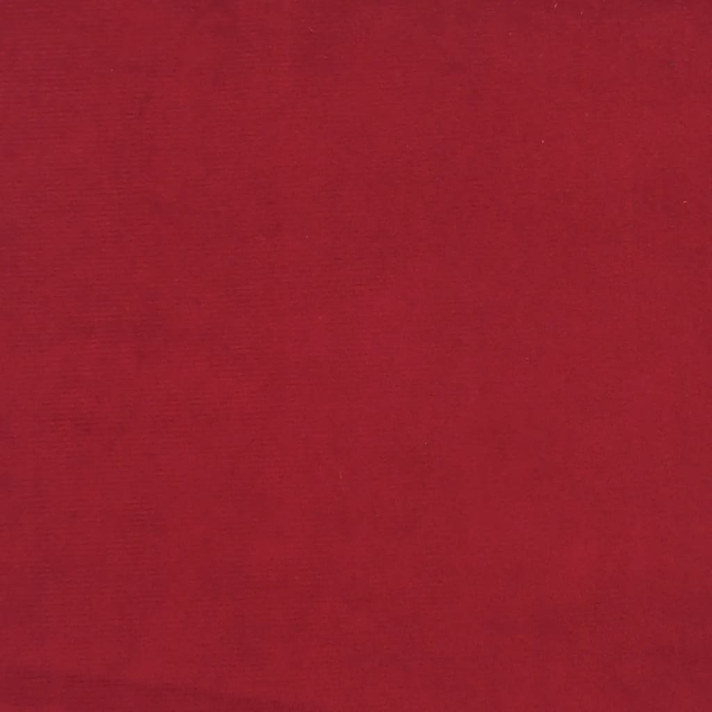 Табуретка, виненочервена, 78x56x32 см, кадифе