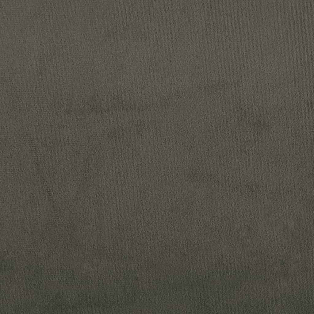 Табуретка, тъмносива, 78x56x32 см, кадифе