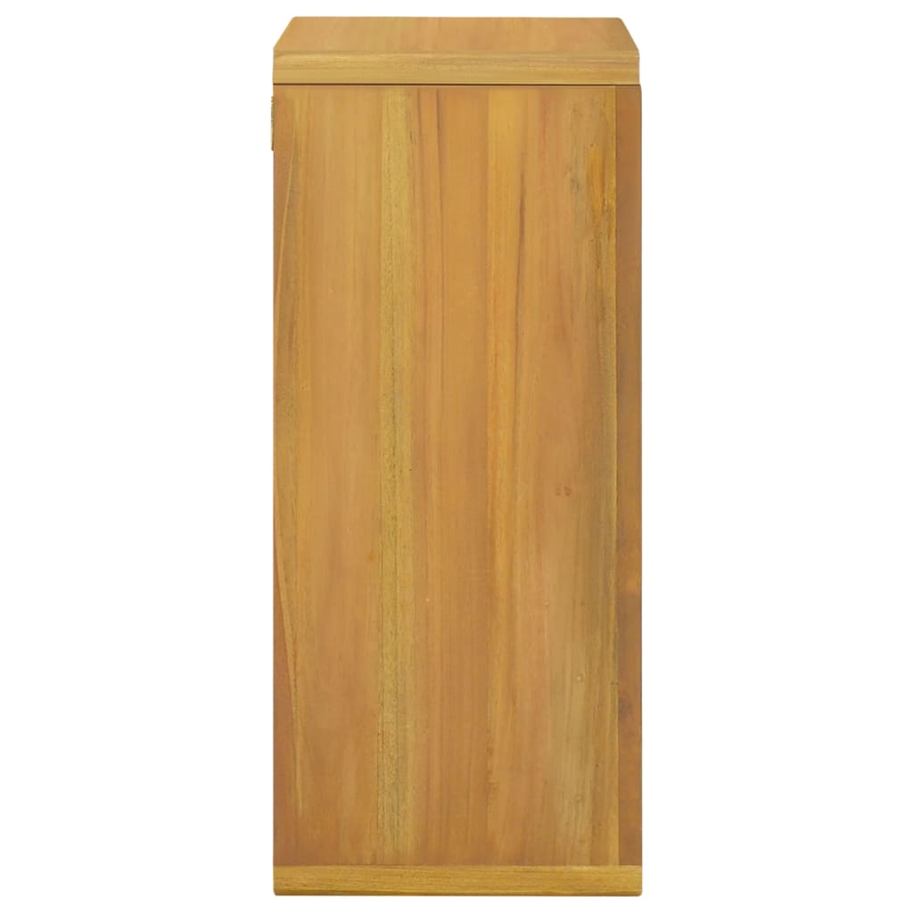 Стенен шкаф за баня, 45x30x70 см, тиково дърво масив