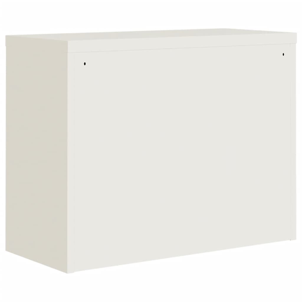 Шкаф за папки бял 90x40x70 см стомана