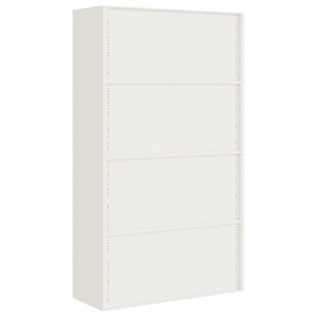 Шкаф за папки бял 105x40x180 см стомана