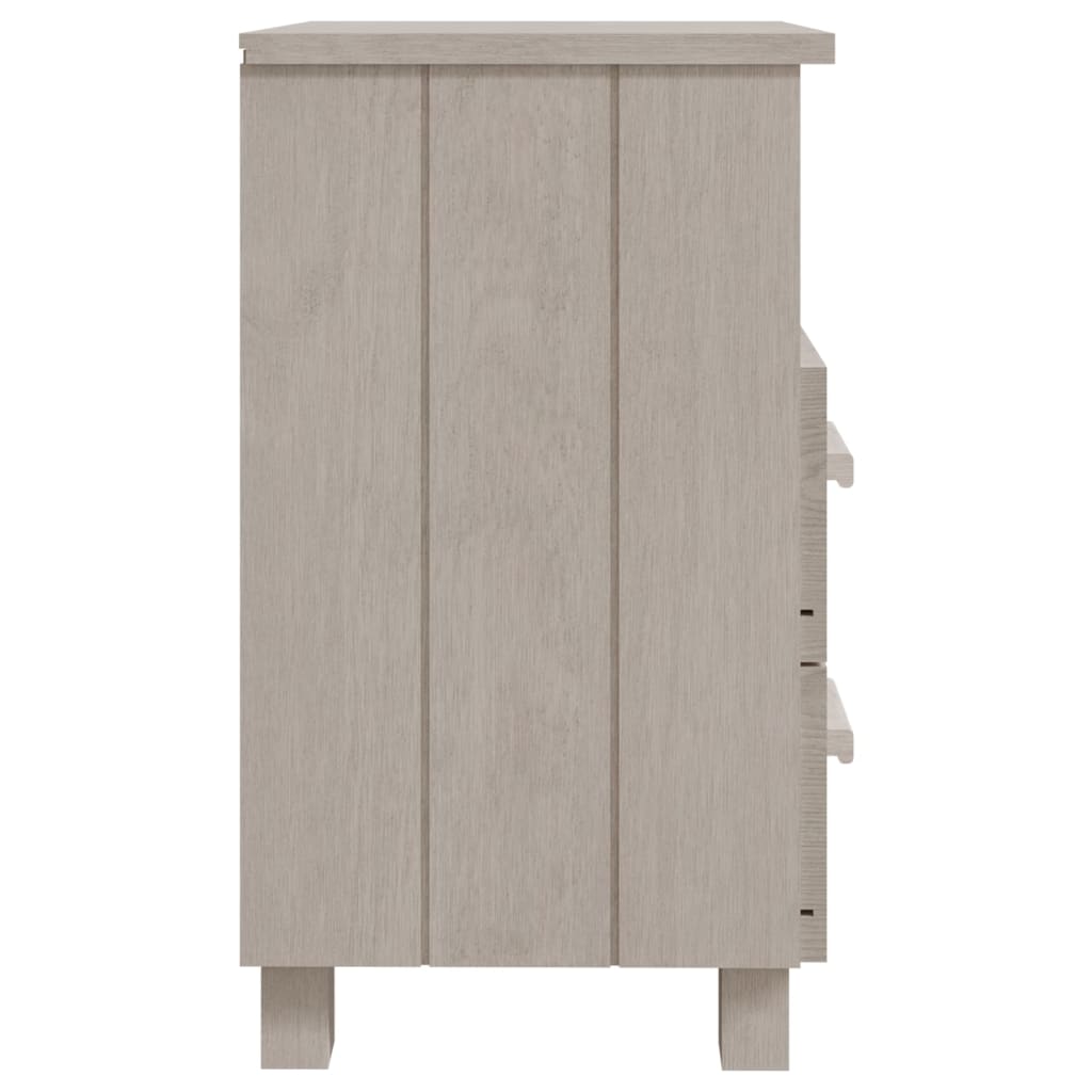 Нощно шкафче HAMAR, бяло, 40x35x62 см, борово дърво масив