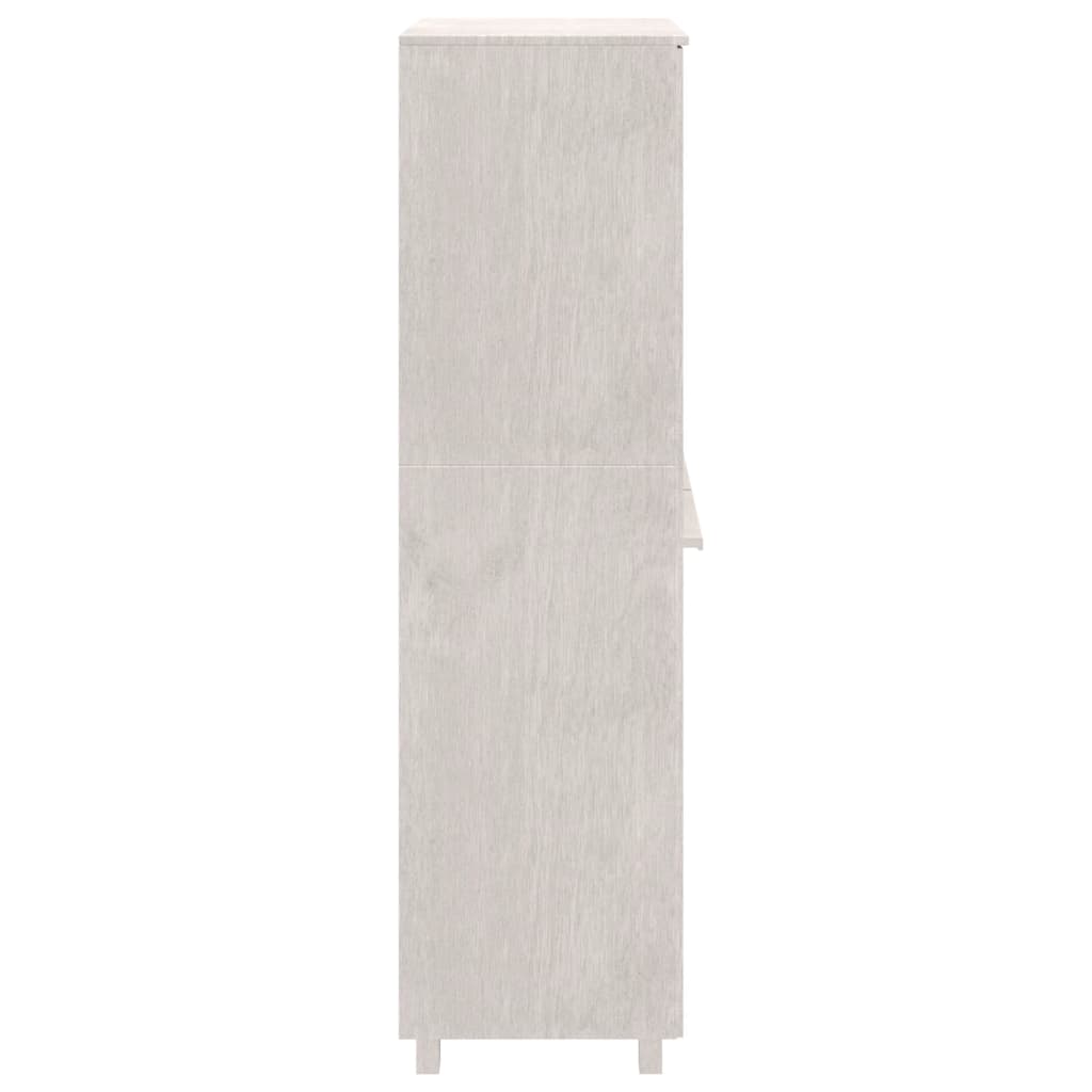 Гардероб HAMAR, бял, 89x50x180 см, борово дърво масив