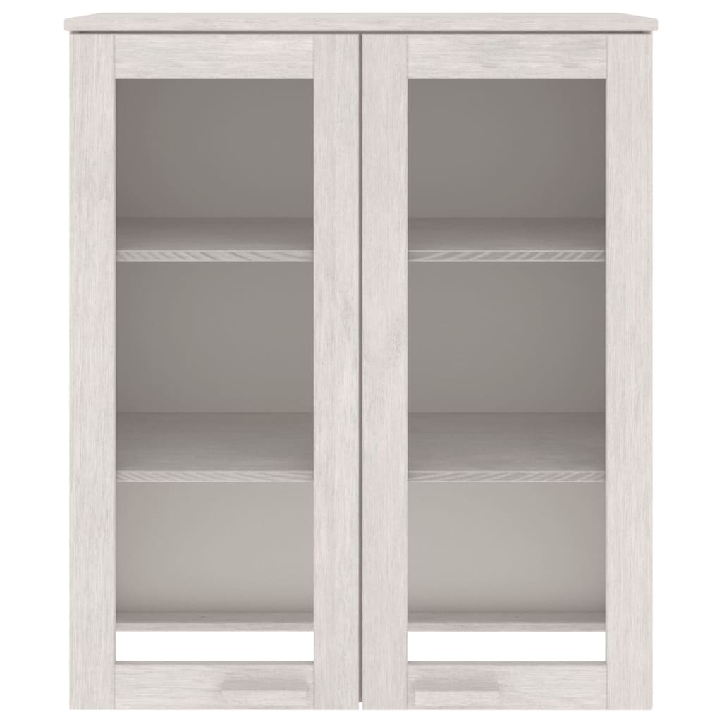 Надстройка за шкаф HAMAR, бяла, 85x35x100 см, бор масив