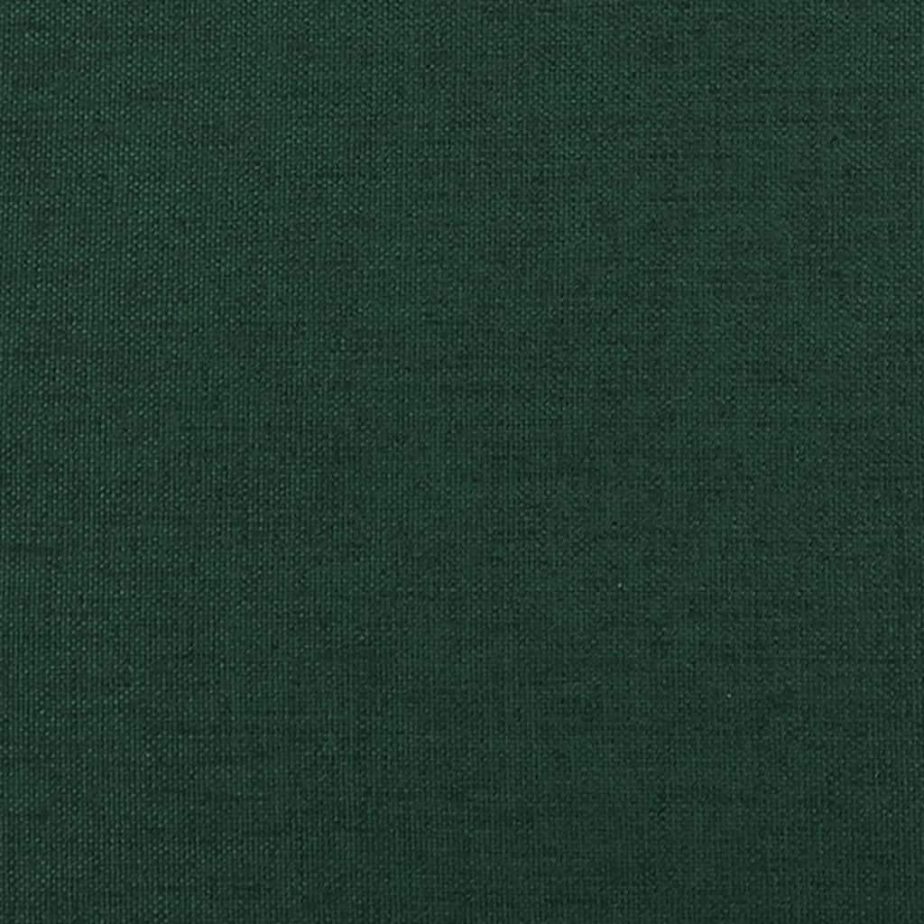 Кушетка с болстер тъмнозелена текстил