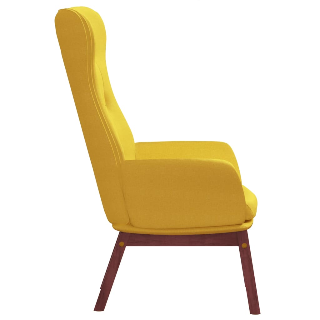 Релакс стол, горчица жълто, текстил