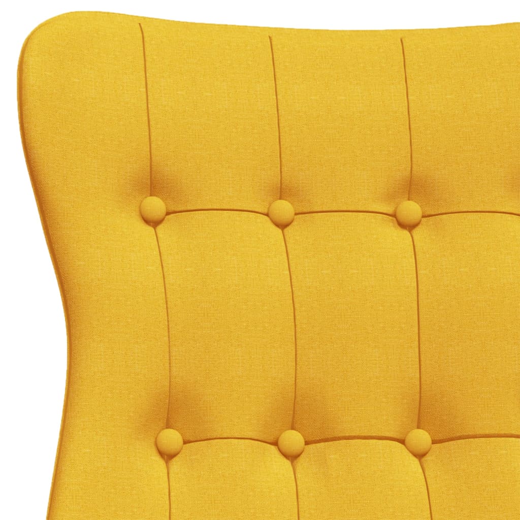 Релакс стол, горчица жълто, текстил