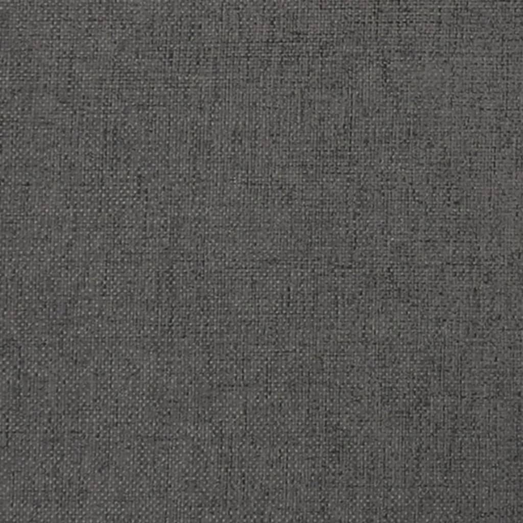 Табуретка, тъмносива, 60x60x39 см, текстил и изкуствена кожа