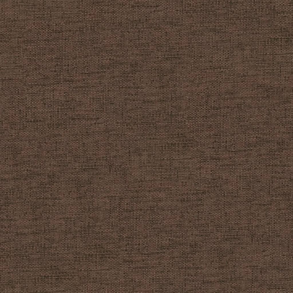 Табуретка, кафява, 60x60x39 см, текстил и изкуствена кожа