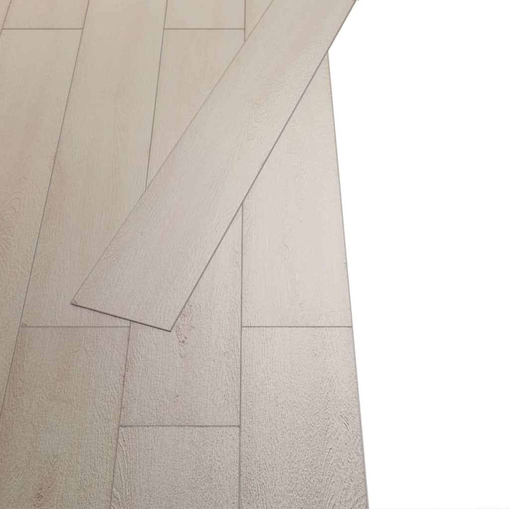 Самозалепващи подови дъски PVC 2,51 кв.м. 2 мм класически бял дъб