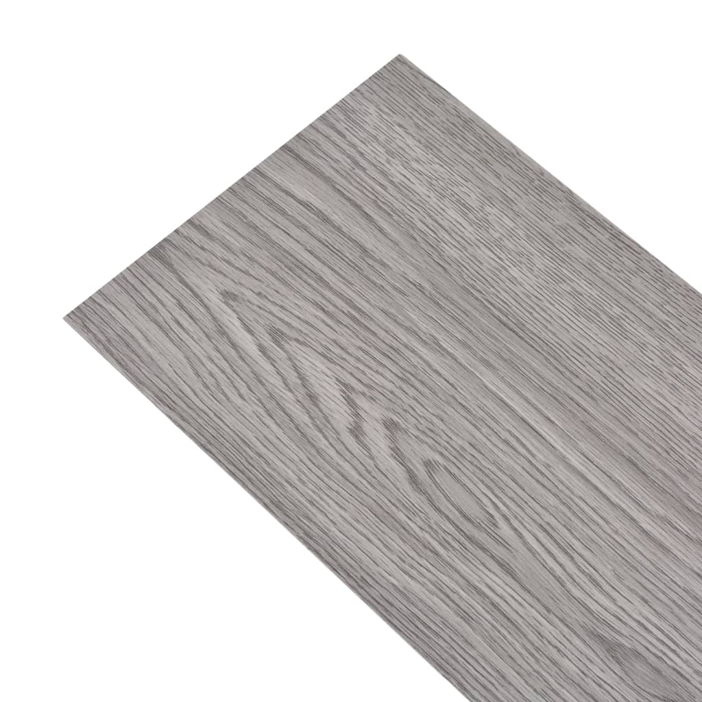 Самозалепващи подови дъски, PVC, 2,51 кв.м., 2 мм, тъмносиви