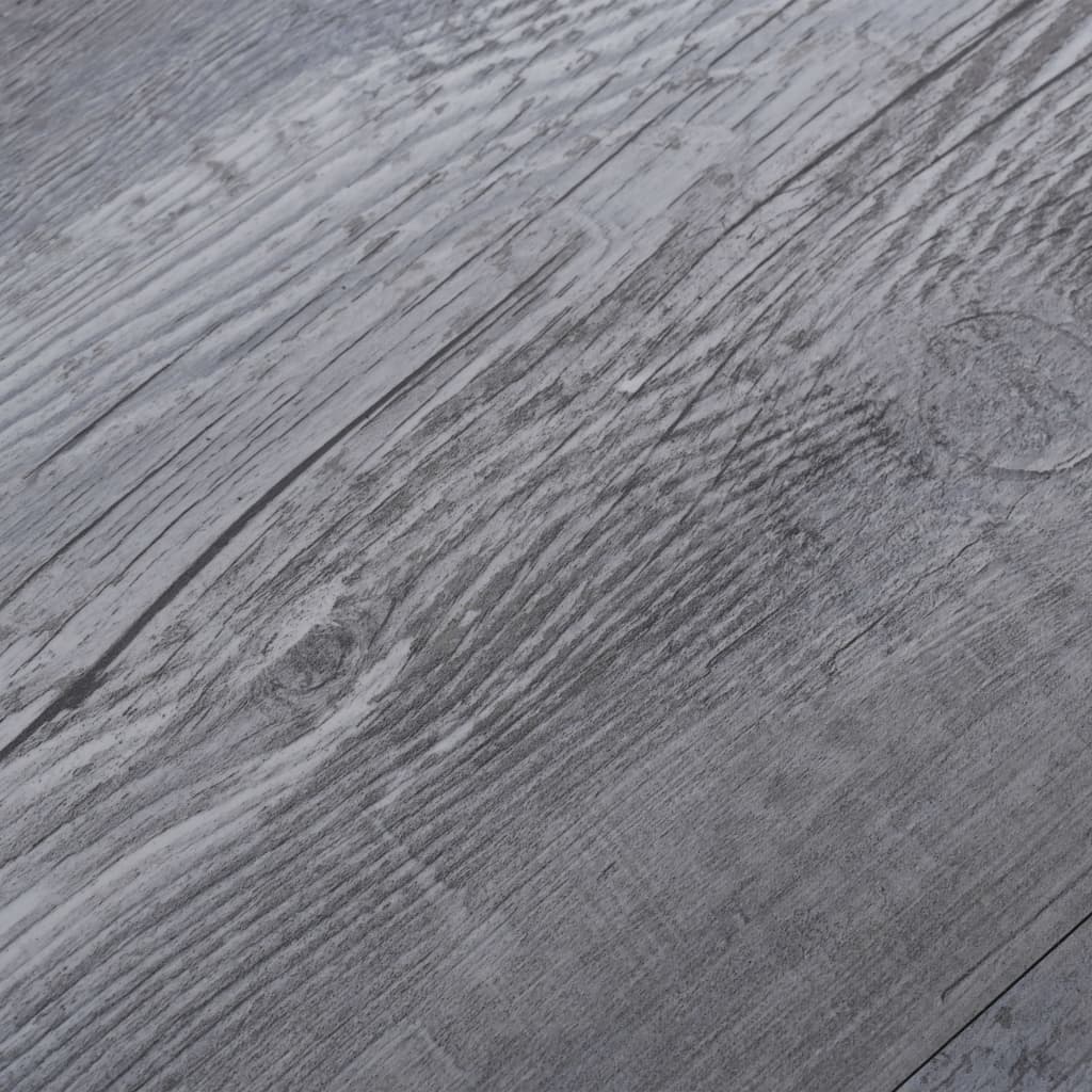 Самозалепващи подови дъски, PVC, 2,51 кв.м., 2 мм, сиво дърво мат