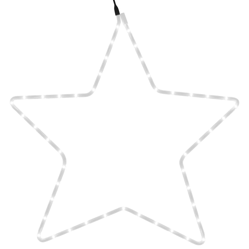 Фигура Коледна звезда с 48 светодиода, топло бяло, 56 см