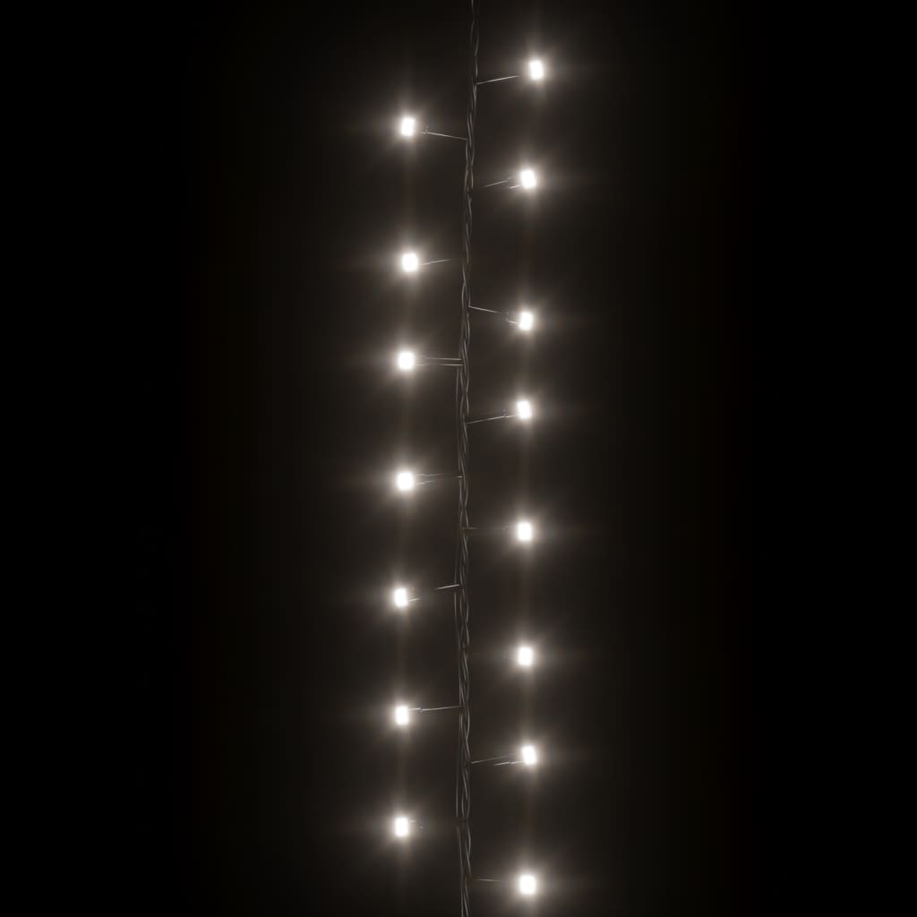 Компактен LED стринг с 400 LED студено бяло 13 м PVC