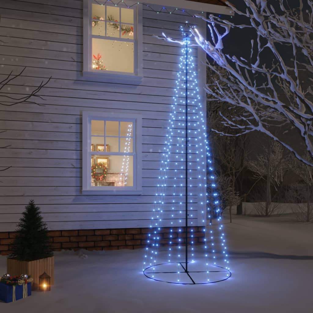 Конусовидна елха, синя, 310 LED, 100x300 см