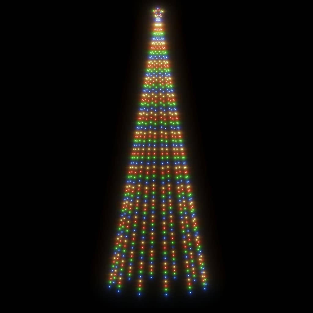 Конусовидна елха, многоцветна, 732 LED, 160x500 см