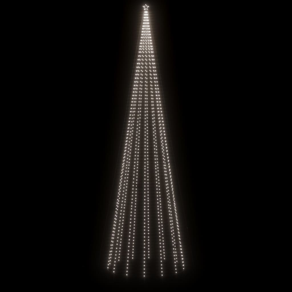 Коледна елха конус, студено бяло, 1134 LED, 230x800 см