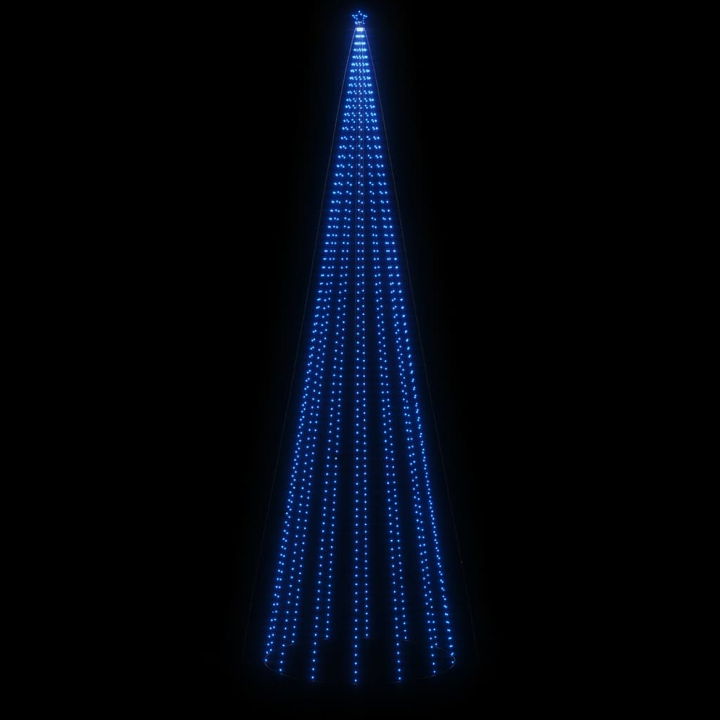 Коледна елха конус, синя, 1134 LED, 230x800 см