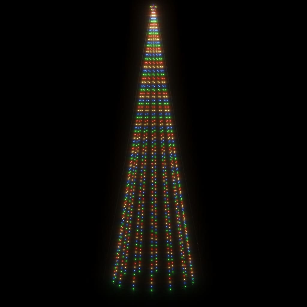 Коледна елха конус, цветна, 1134 LED, 230x800 см