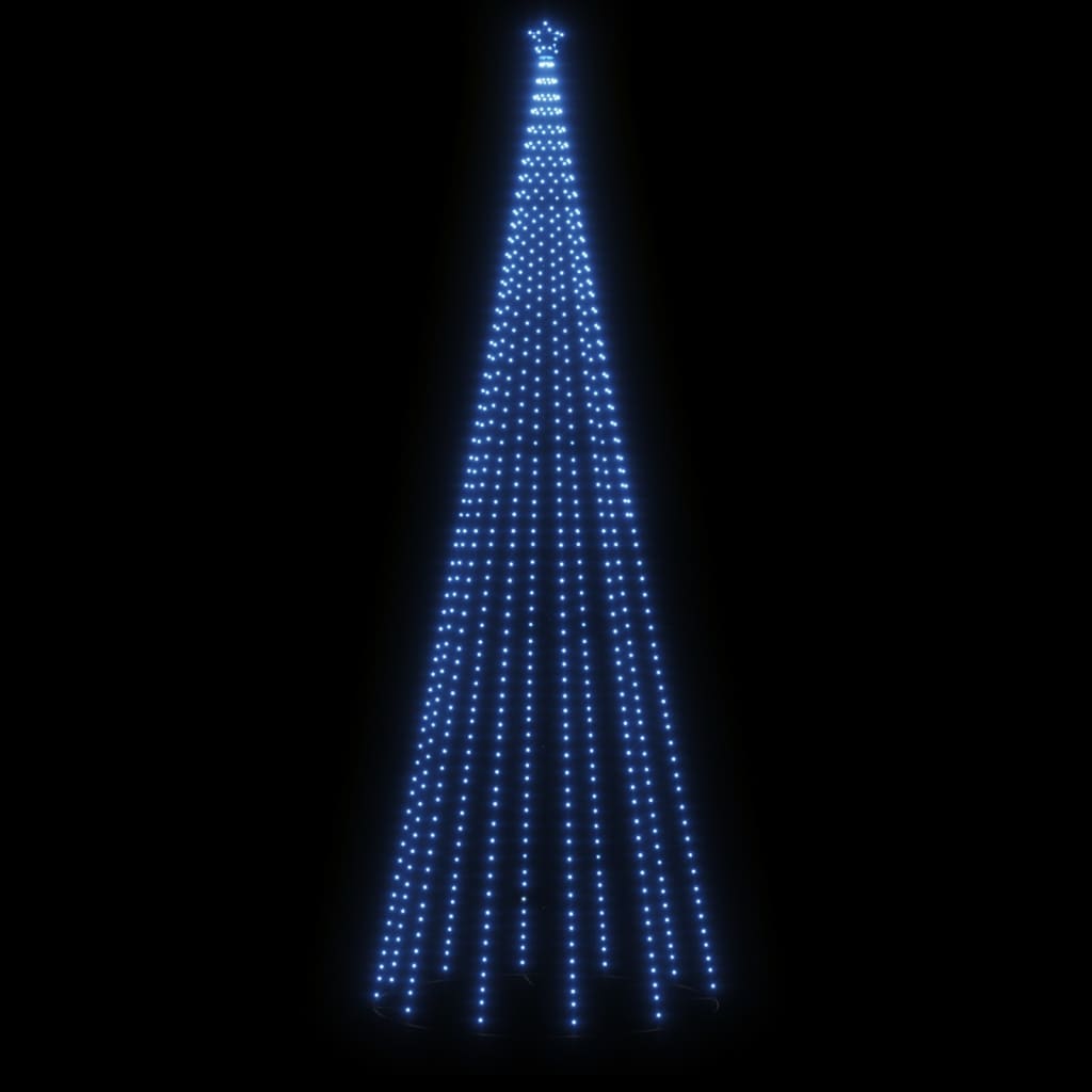 Коледна елха с шип, синя, 732 LED, 500 см