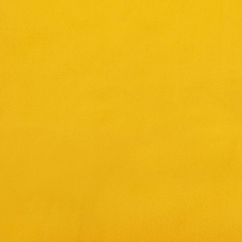 Стенни панели, 12 бр, жълти, 90x15 см, кадифе, 1,62 кв.м.