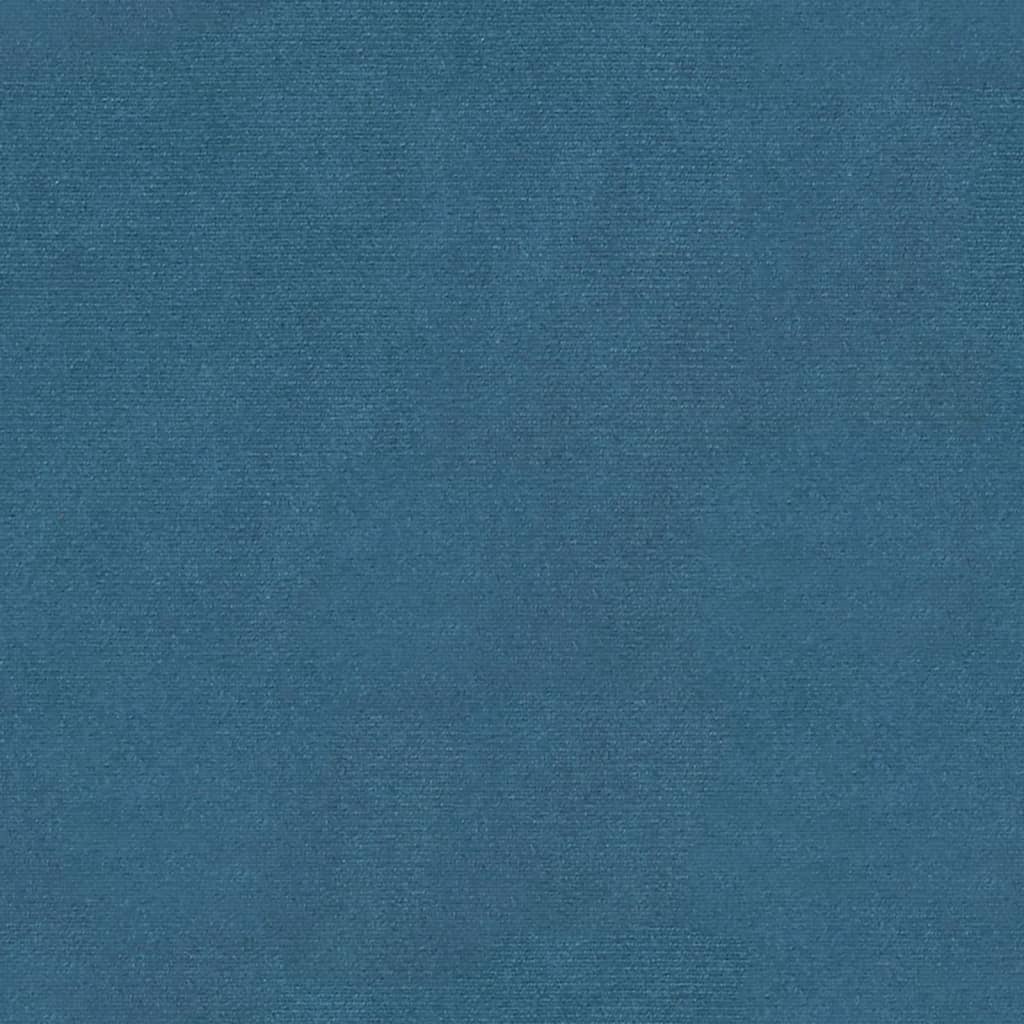 Пейка, синя, 110x40x70 см, кадифе