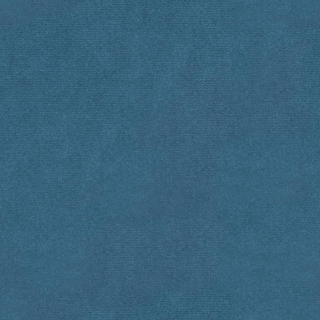 Пейка, синя, 110x45x60 см, кадифе