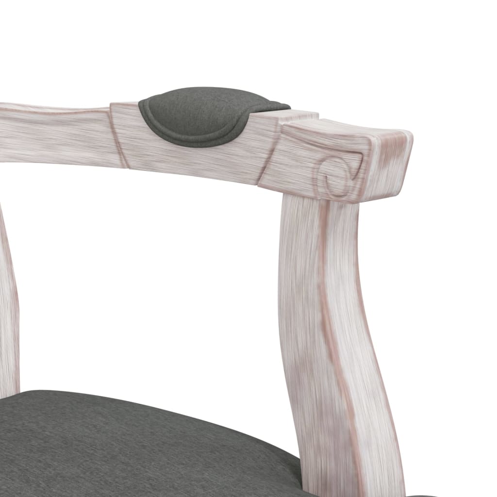 Трапезен стол, тъмносив, 62x59,5x100,5 см, текстил