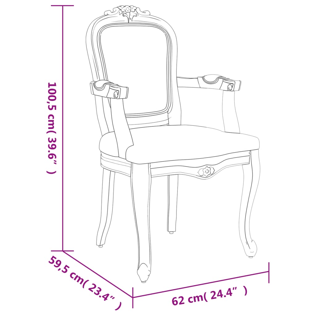 Трапезен стол, тъмносиви, 62x59,5x100,5 см, кадифе