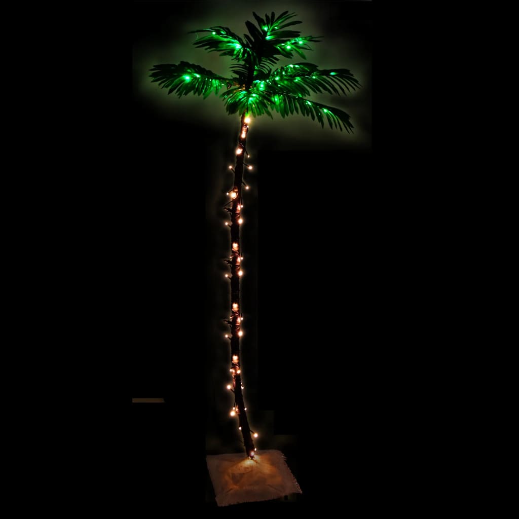 LED палмово дърво топло бяло 96 светодиода 180 см