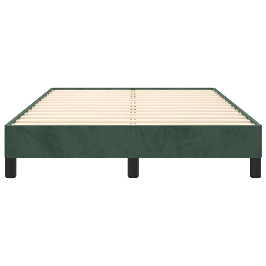 Рамка за легло, тъмнозелена, 120x200 см, кадифе