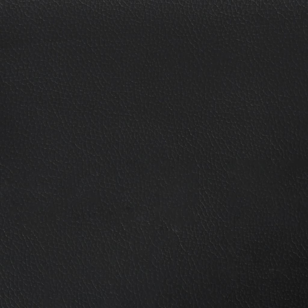 Табуретка, черна, 60x50x41 см, изкуствена кожа