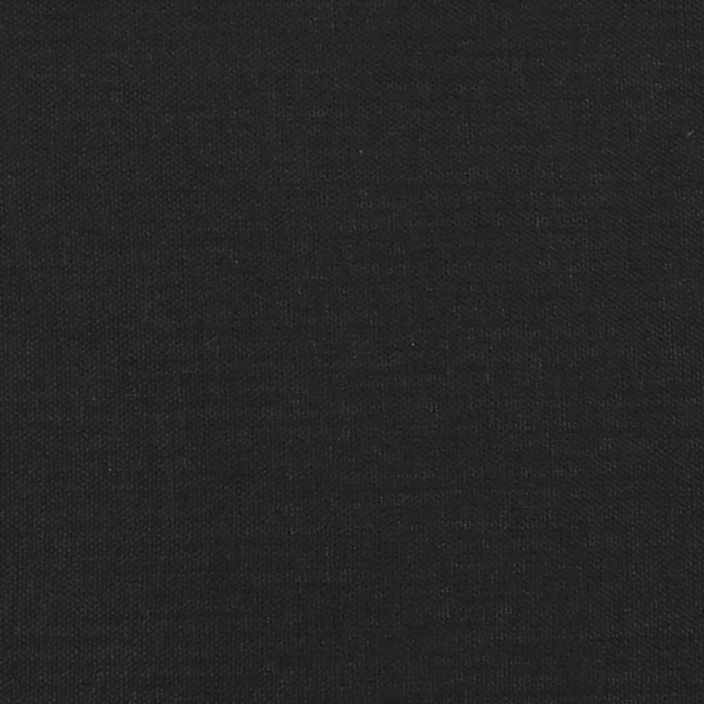 Декоративни възглавници, 2 бр, черни, Ø15x50 см, плат