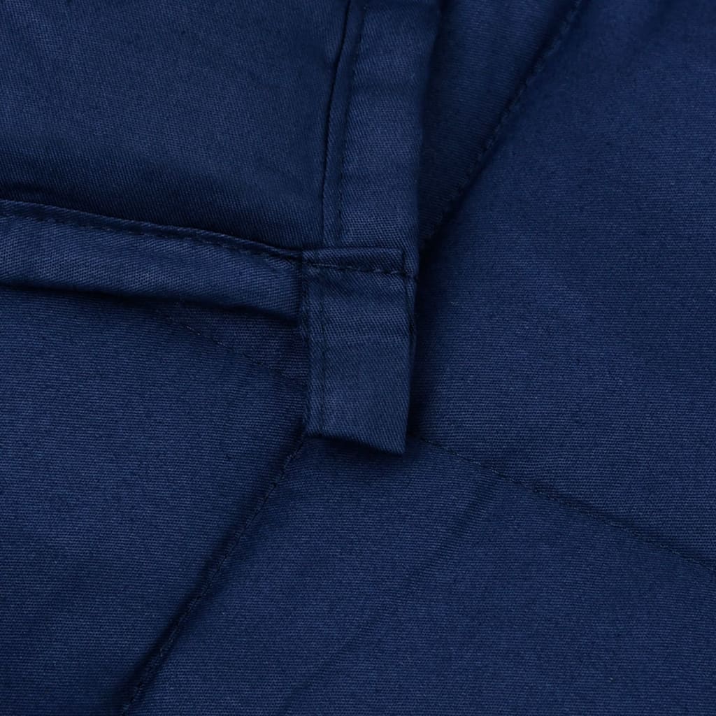 Утежнено одеяло синьо 120x180 см 9 кг плат