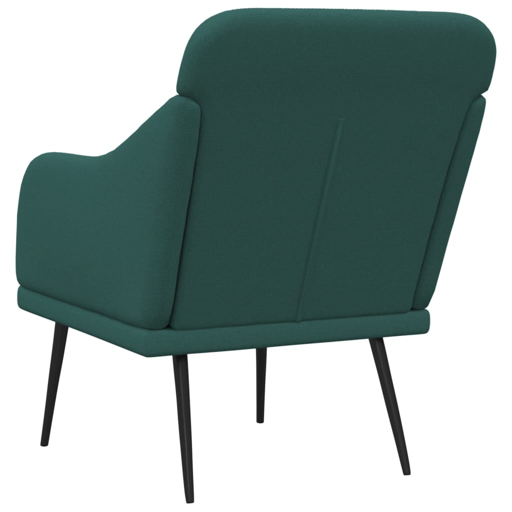 Кресло, тъмнозелено, 63x76x80 см, текстил