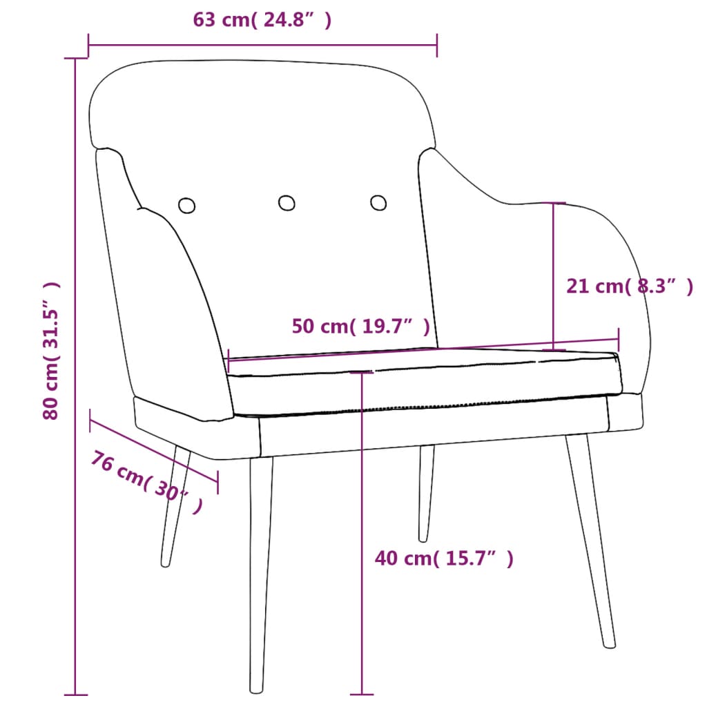 Кресло, тъмнозелено, 63x76x80 см, текстил
