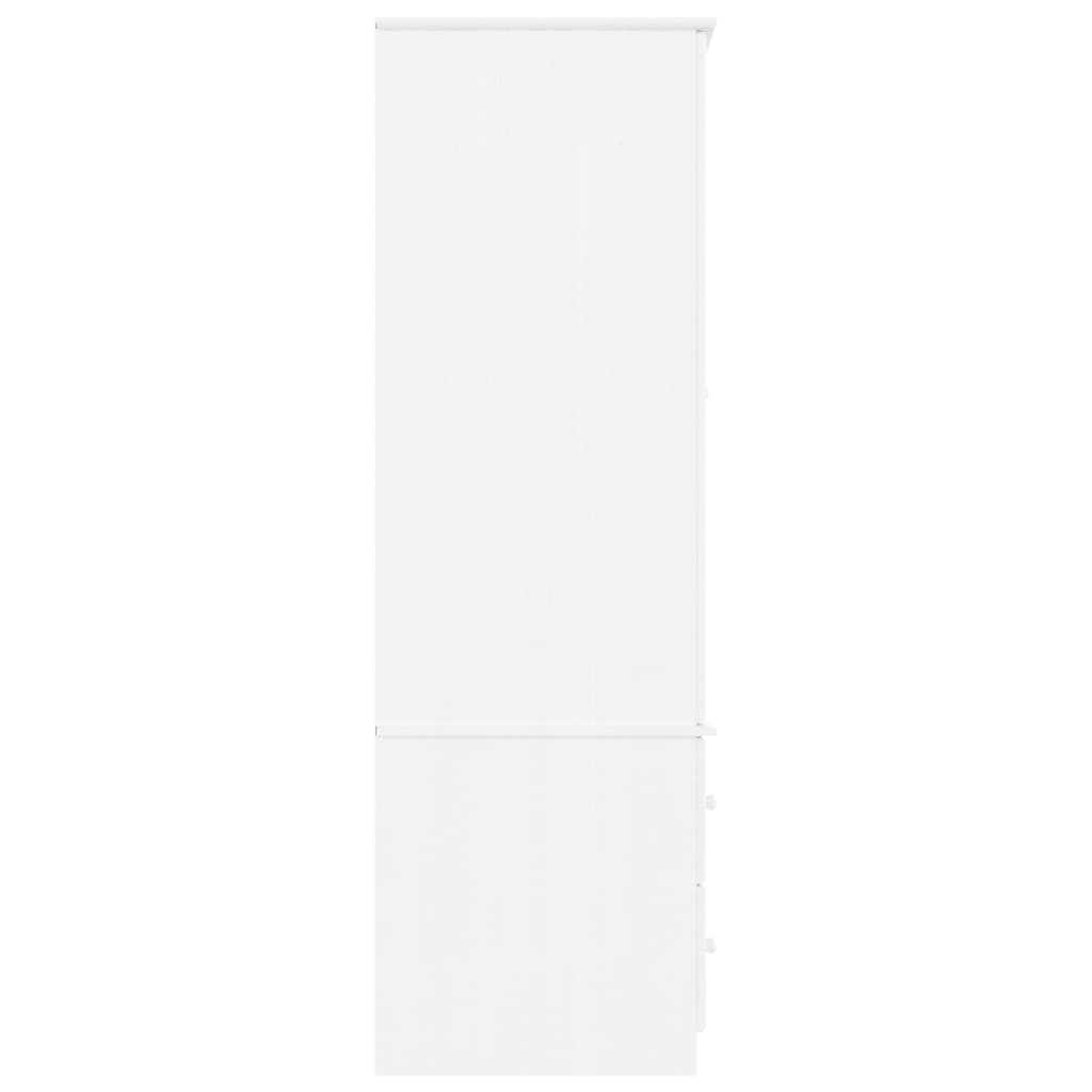 Гардероб ALTA, бял, 90x55x170 см, бор масив