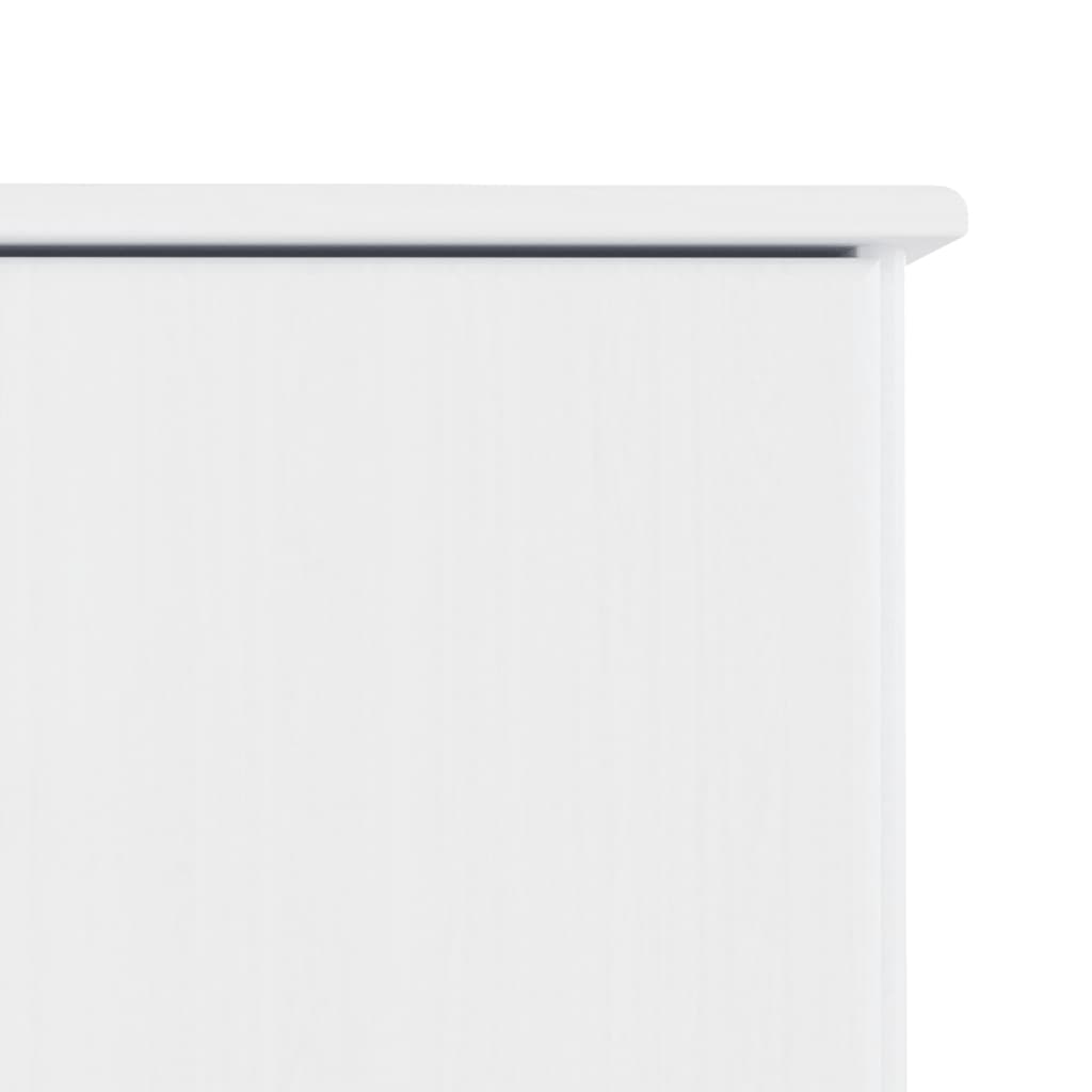 ТВ шкаф ALTA, бял, 112x35x41 см, бор масив