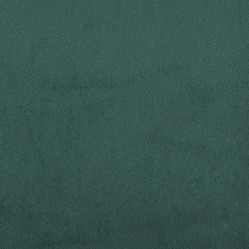 Кушетка, тъмнозелена, 100x200 см, кадифе