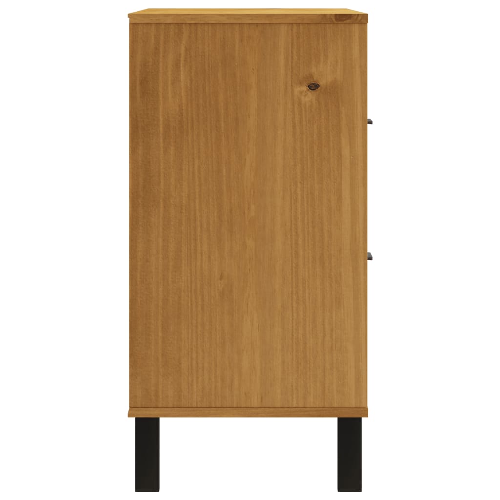 Шкаф с чекмеджета FLAM, 80x40x80 см, борово дърво масив