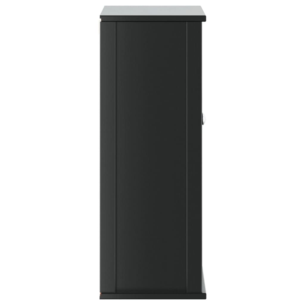 Шкаф за баня BERG, черен, 69,5x27x71,5 см, дърво масив