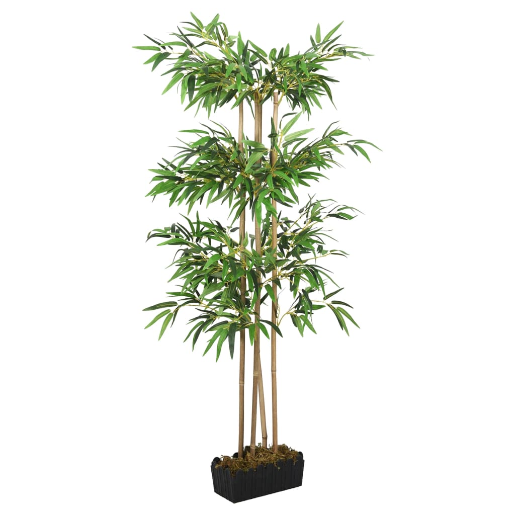 Изкуствено бамбуково дърво 1216 листа 180 см зелено