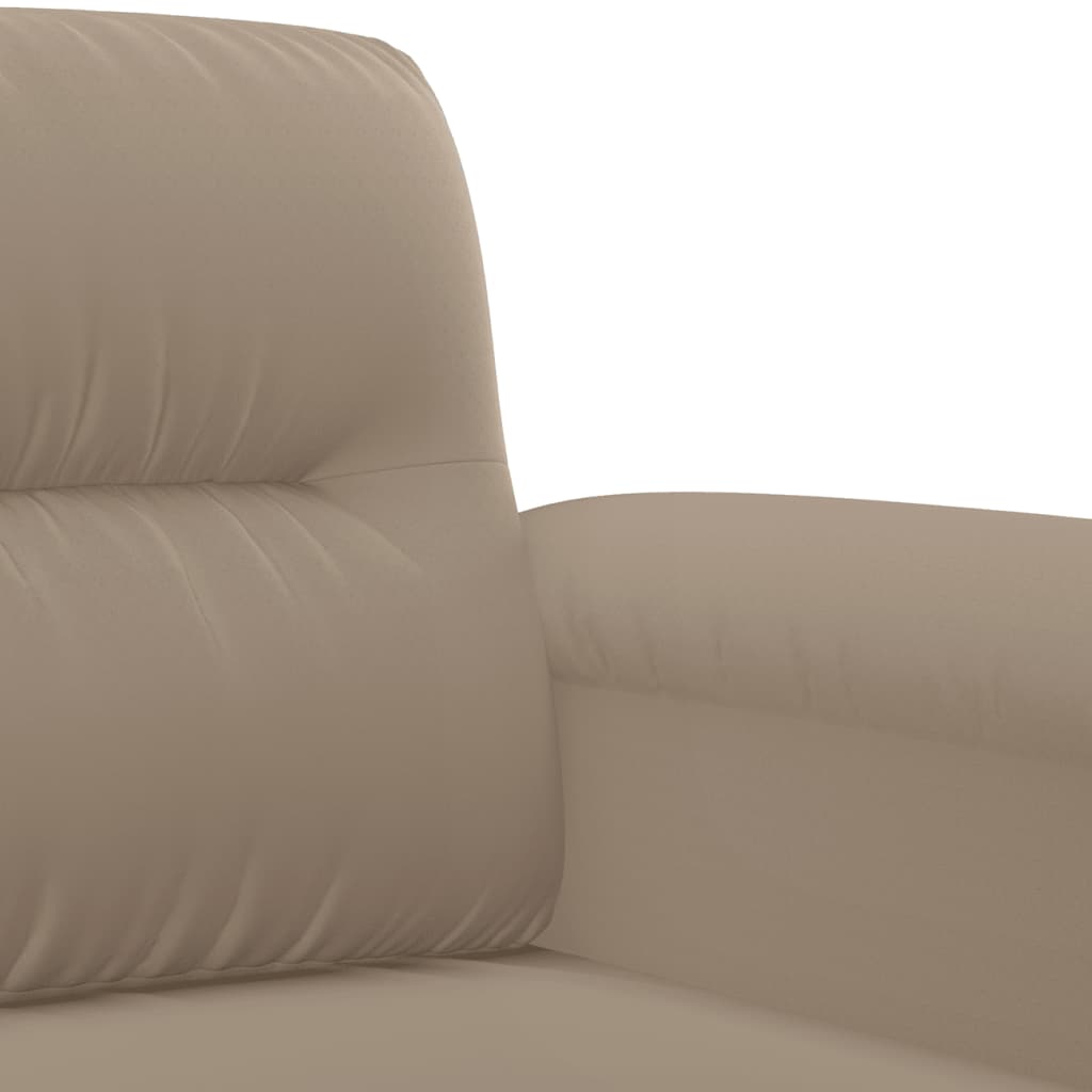 2-местен диван, таупе, 120 см, микрофибърен плат