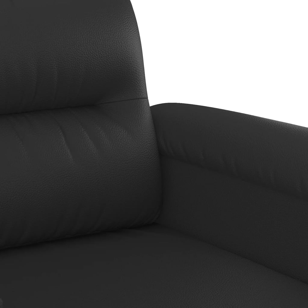 Кресло, черно, 60 см, изкуствена кожа