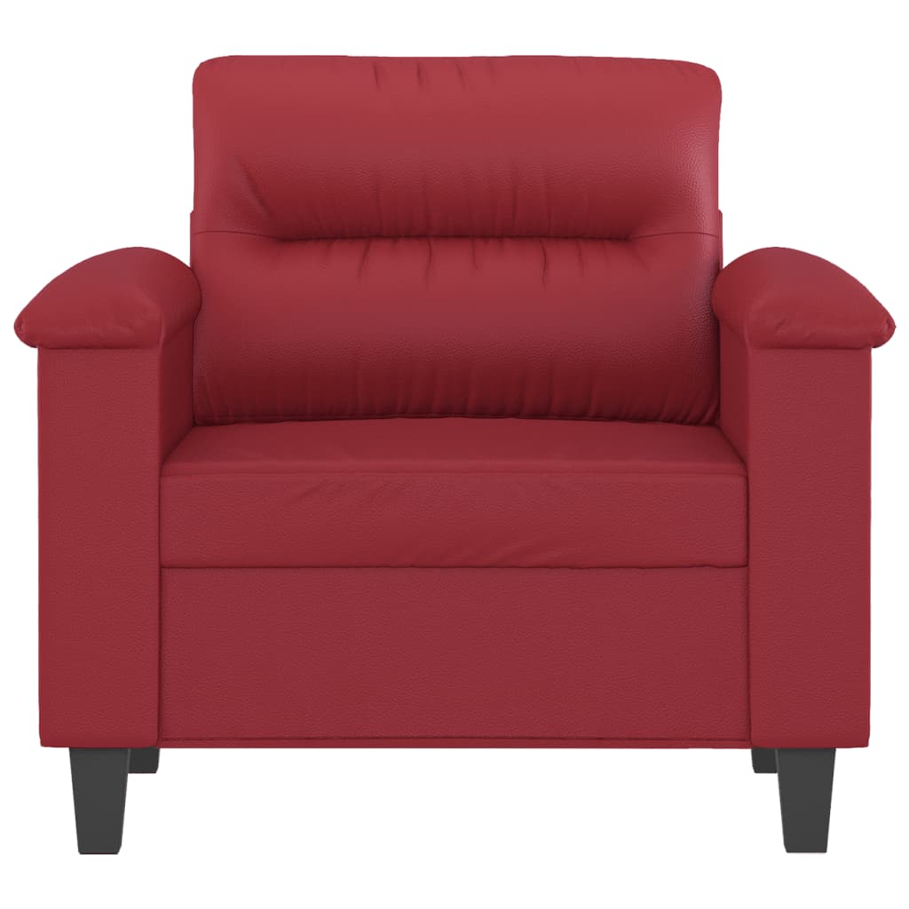 Стол кресло, виненочервен, 60 см, изкуствена кожа
