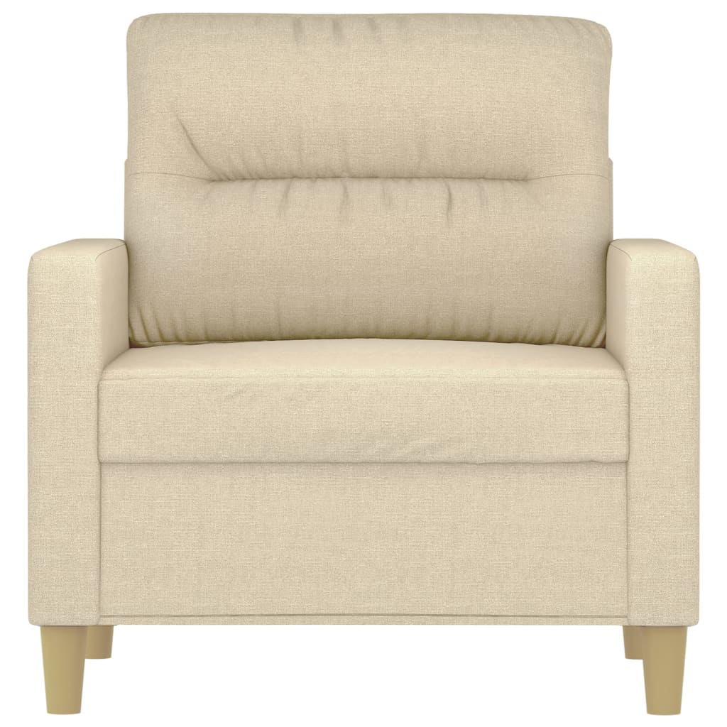 Кресло, кремаво, 60 см, текстил