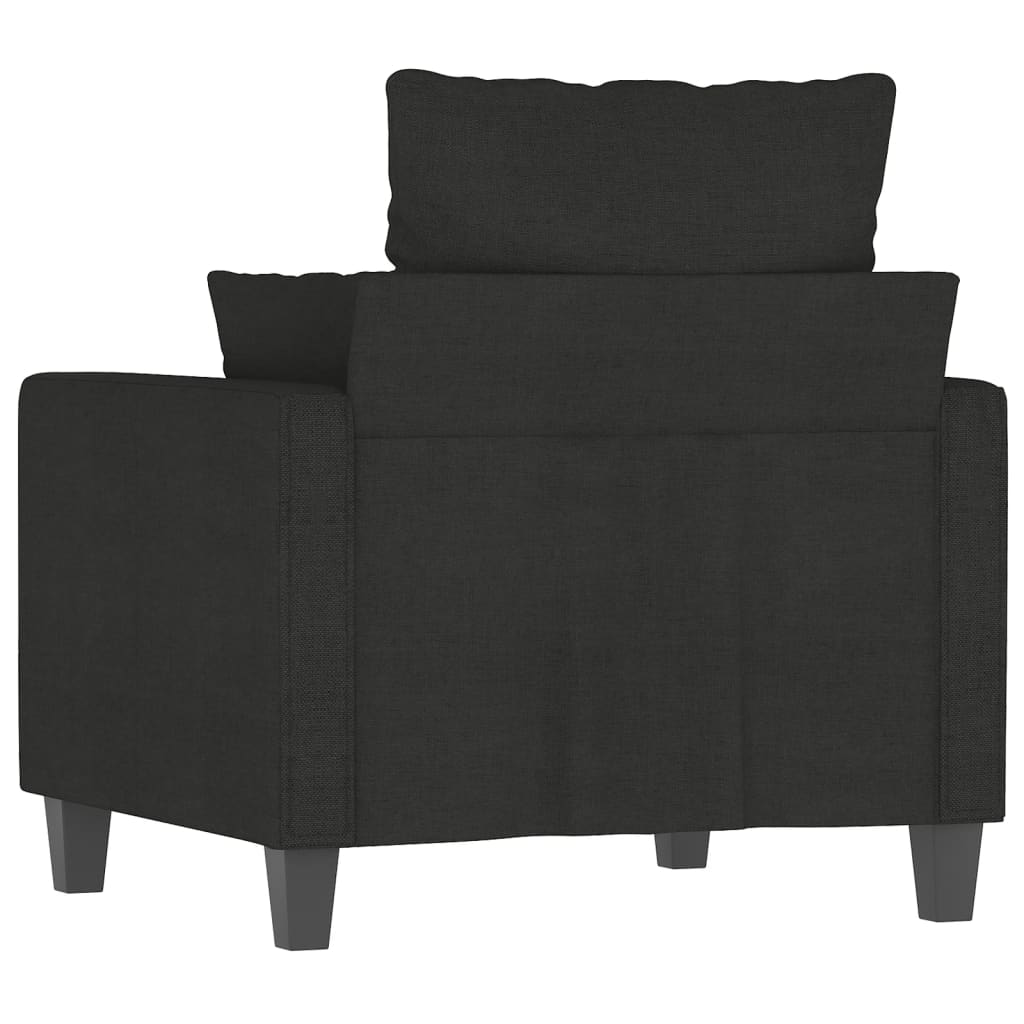 Кресло, черно, 60 см, текстил