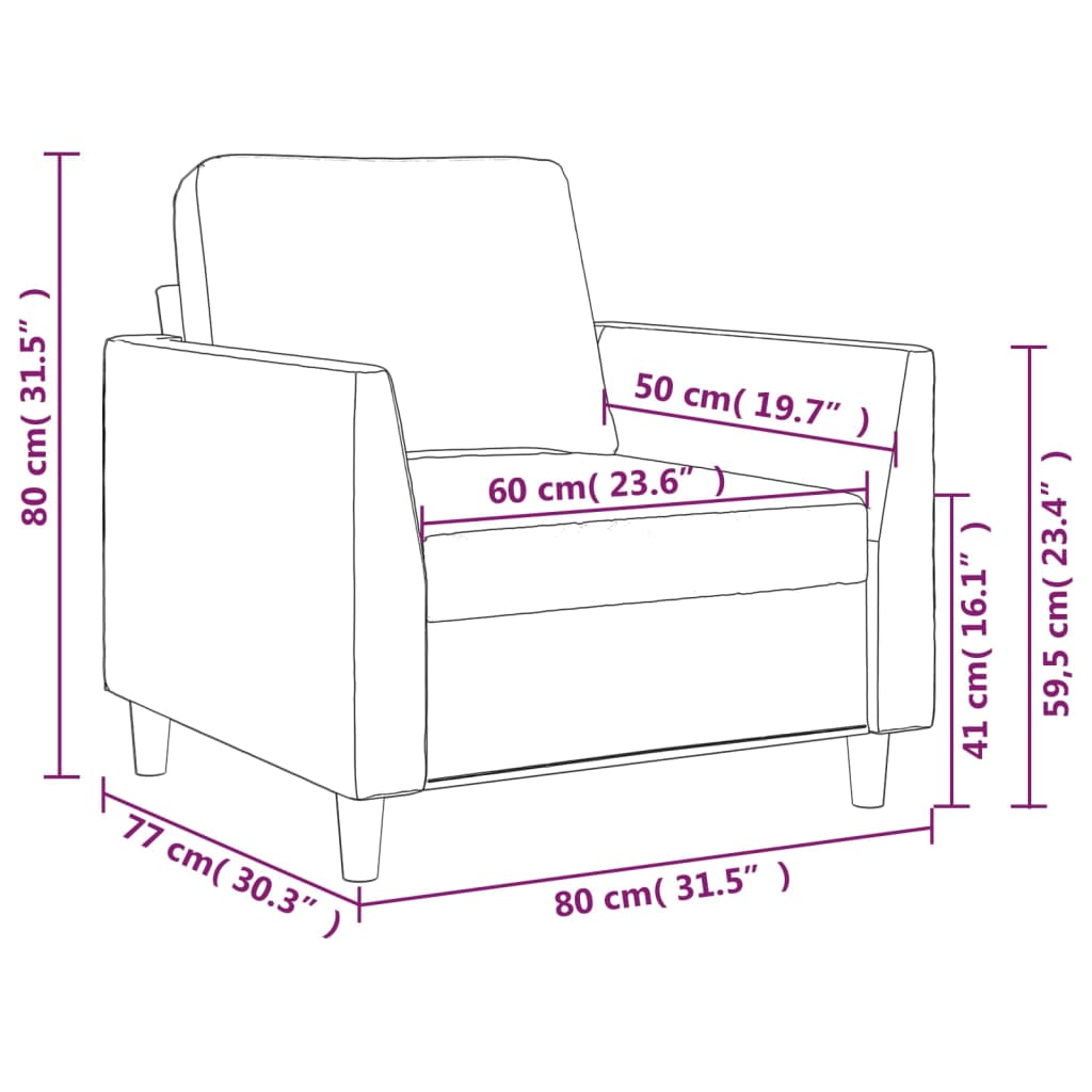 Стол кресло, виненочервен, 60 см, изкуствена кожа