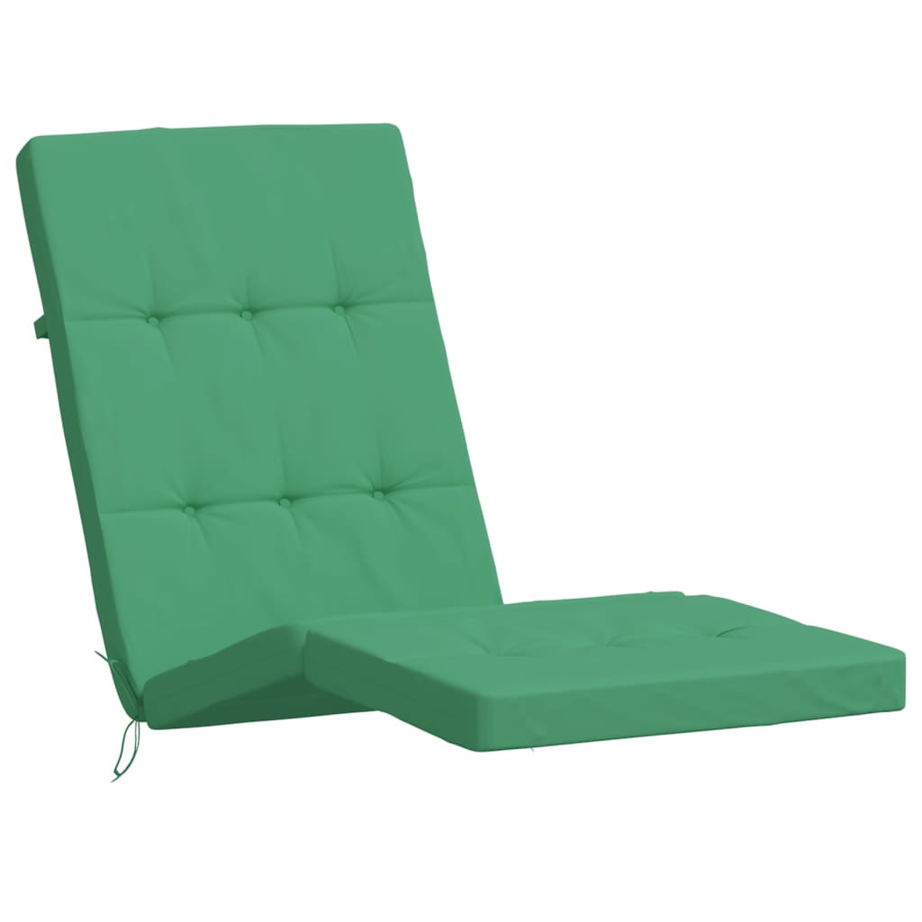 Възглавници за столове шезлонги 2 бр зелени Оксфорд плат